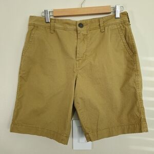 Aeropostale Mens Short Flat Front Size 30 Tan 9" inseam